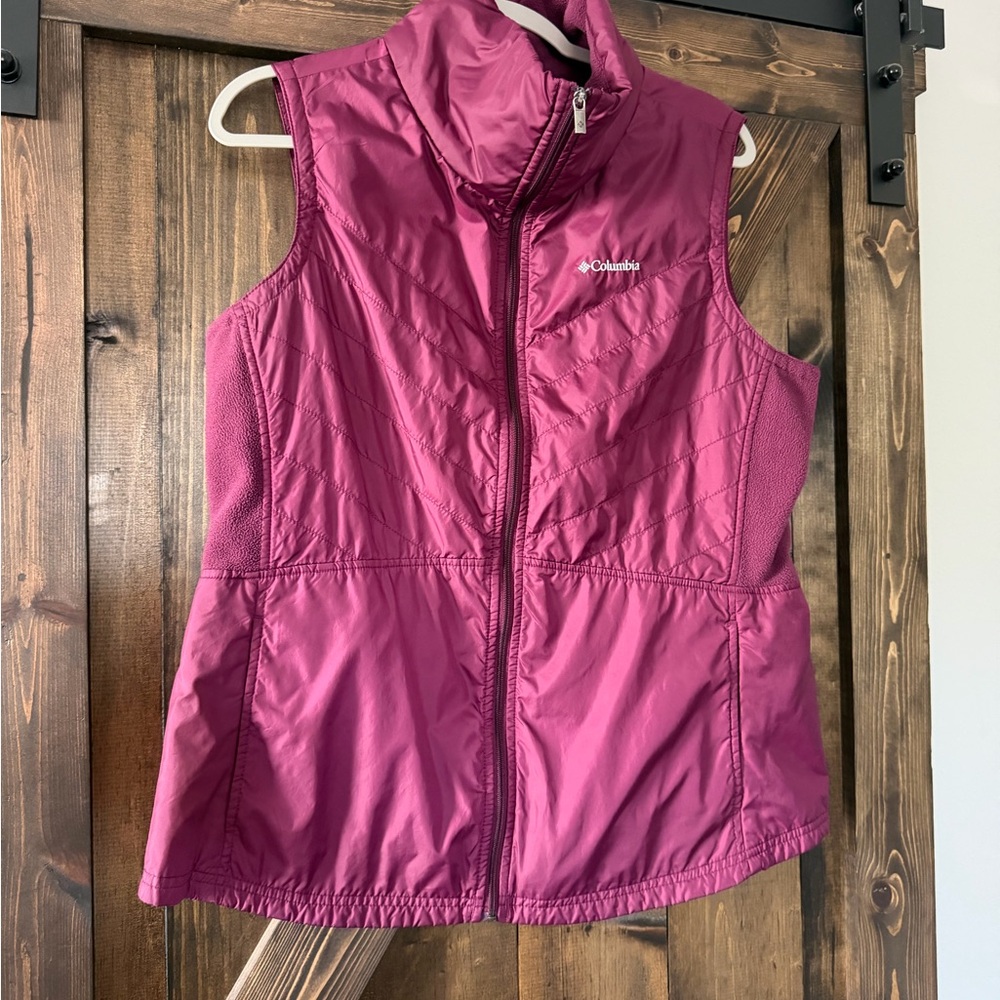 Columbia Maroon Fleece Jacket